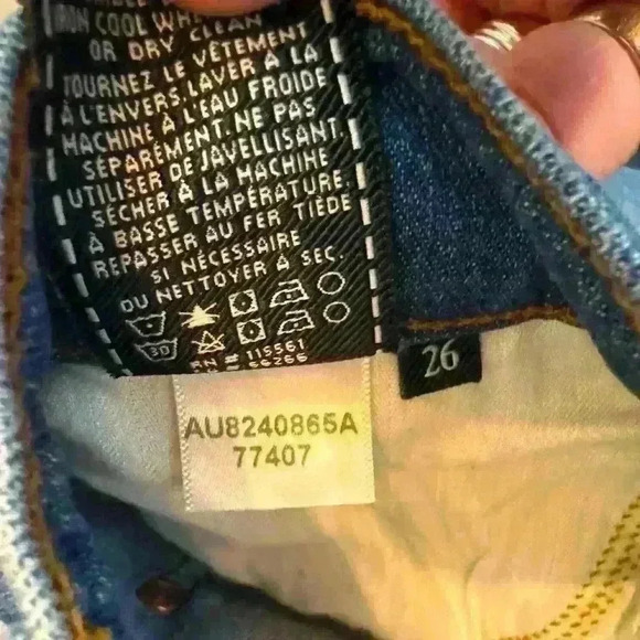 7 for All Mankind Women's Cropped Jo Wide leg flare jeans Size 26 - Picture 9 of 10